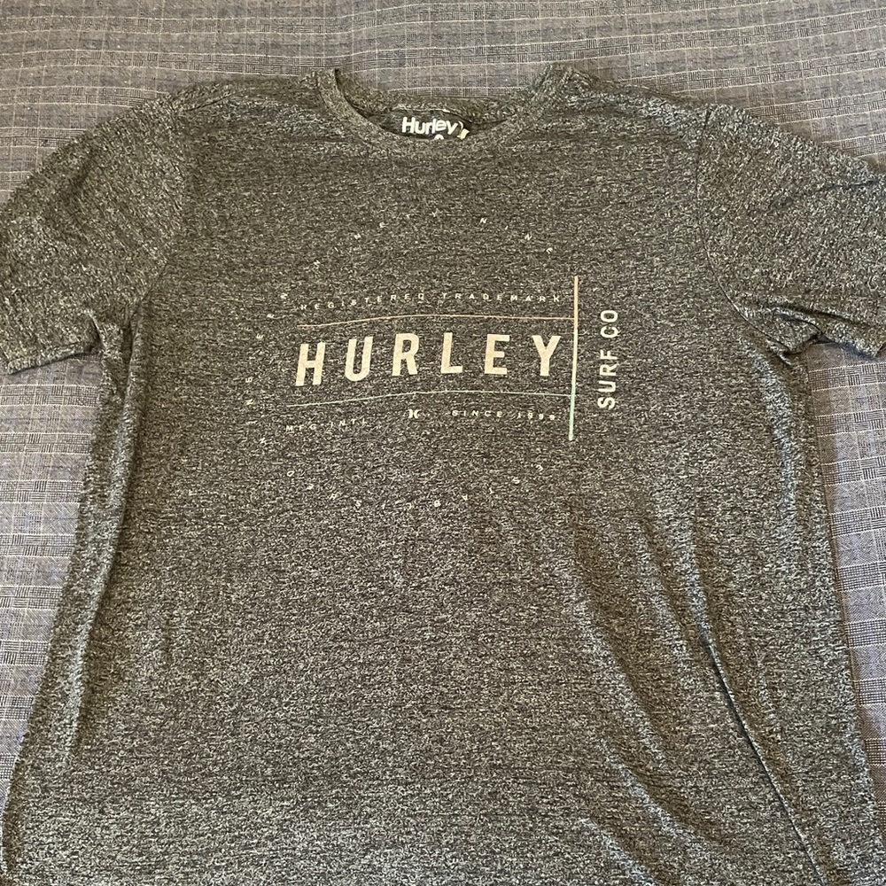 Hurley Men's Heather Gray Surf Co Tee